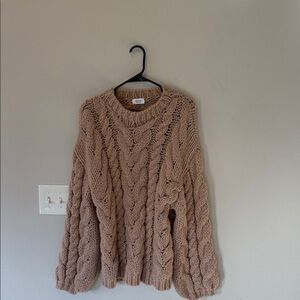 Bluivy Cable Knit Sweater - Brown M/L